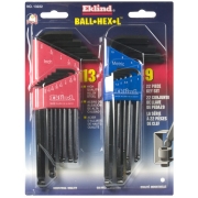 Ekling Combo Ball Hex-L key set of 22 - plastic holder #13222